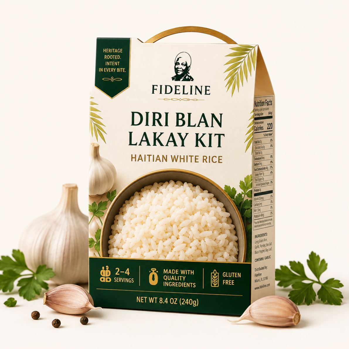 Diri Blan Lakay packaging